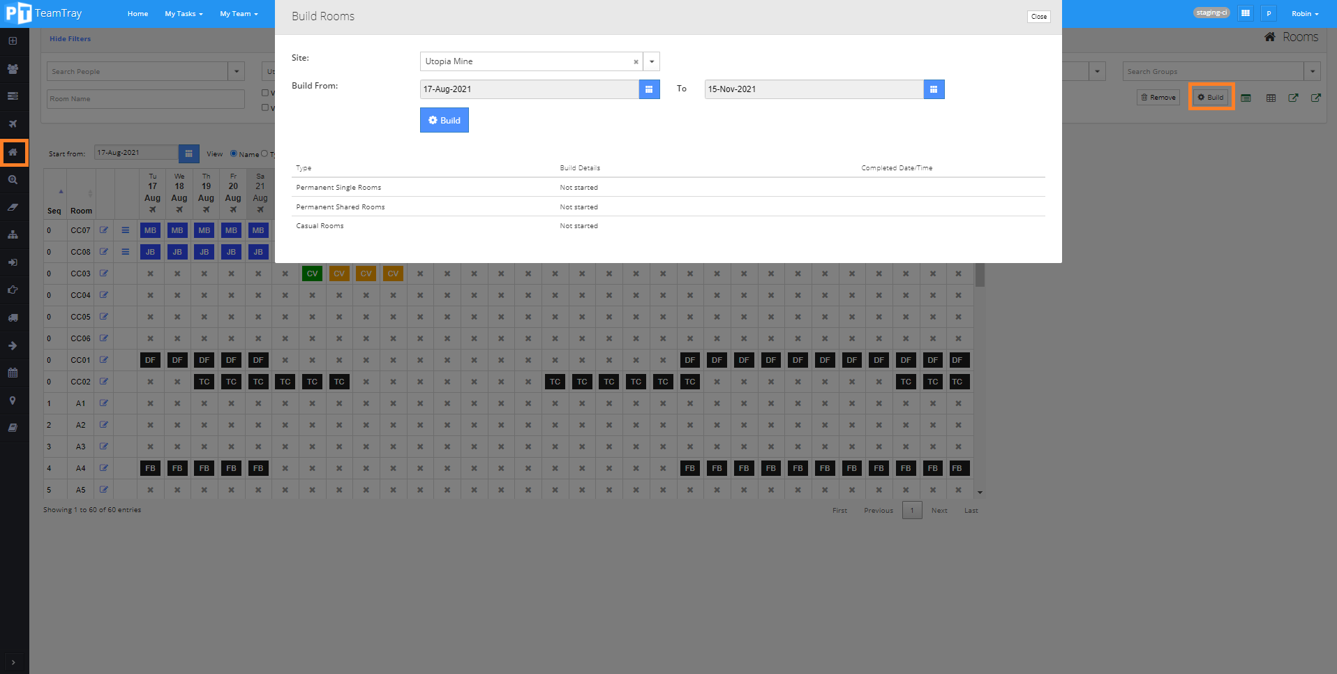 How to build Rooms PeopleTray