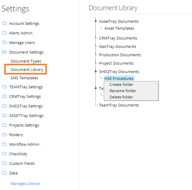 Add a Folder to the Document Library – PeopleTray