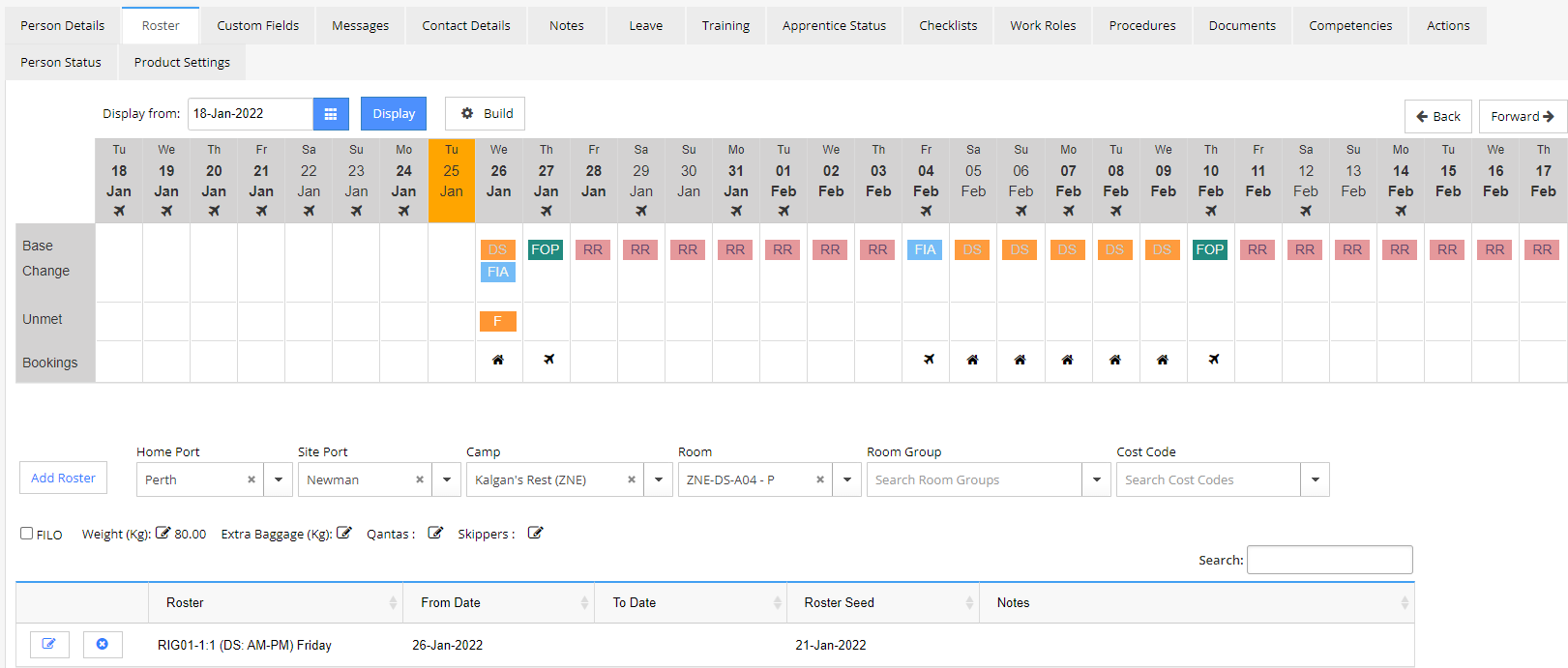 Assign a Roster to a Person: Key Dates to Consider – PeopleTray