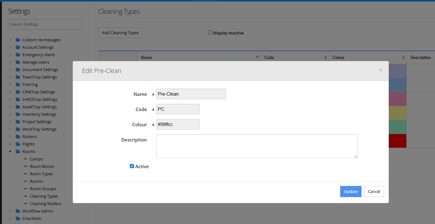 Room Cleaning Rosters – PeopleTray