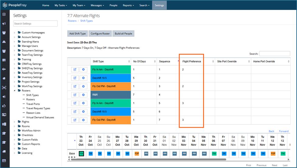 Roster-based Flight Preferences – PeopleTray
